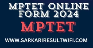 MPTET Online Form 2024